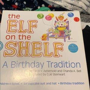 Elf on the shelf birthday book and outfit